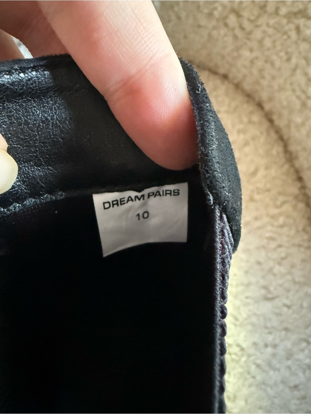 Dream Pairs Black Suede Chelsea Ankle Boots - Picture 7 of 9